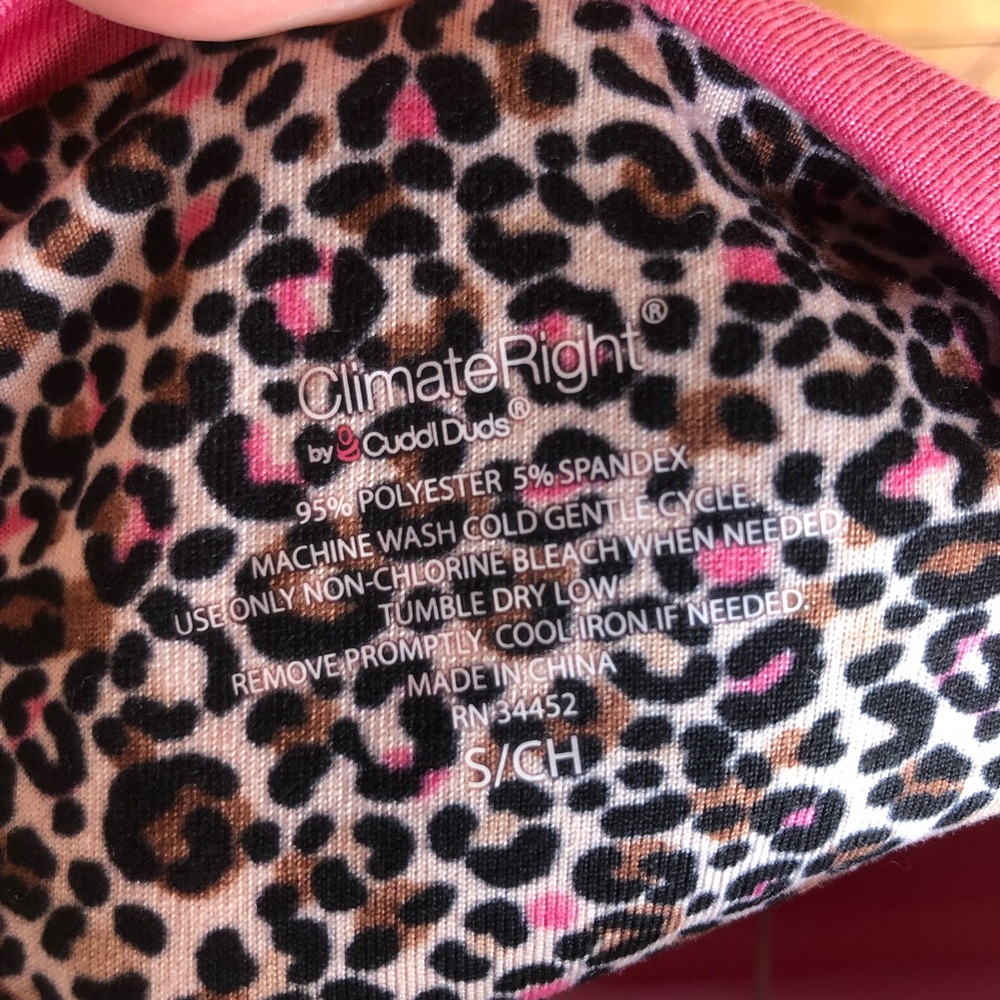 Cuddl Duds Climate Right pink top size Small - Picture 3 of 6